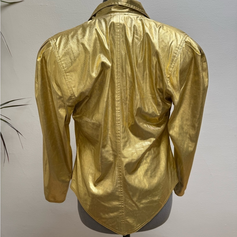 Ms. Ashlee vintage holiday Gold wrap Jacket - Picture 2 of 5